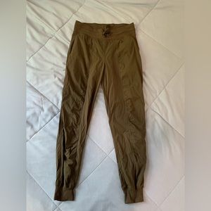 Lululemon army green Dance Studio Mid-Rise Jogger full length